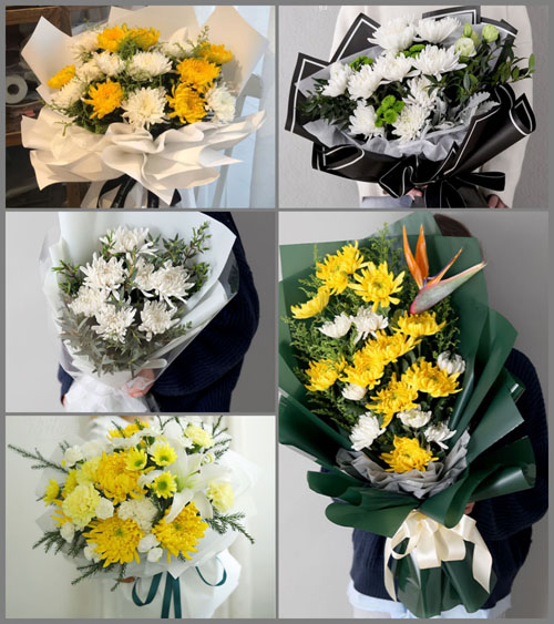 山东青岛莱西市龙水街道周家屋村白事花束代送